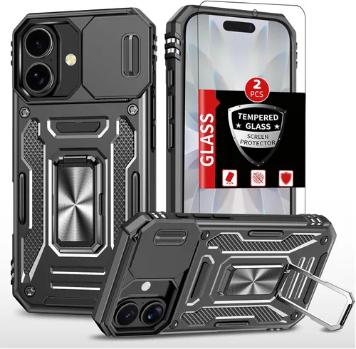 Miniatura 14 de Funda para iPhone 12 Pro Max con 2 protectores de pantalla, cubierta deslizante integrada para cámara para 12Pro Max, funda para teléfono