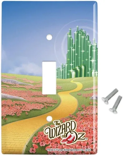 Miniatura 2 de The Wizard of Oz Ruby Slippers Logo Decoración de pared de plástico Cubierta de placa de interruptor de luz