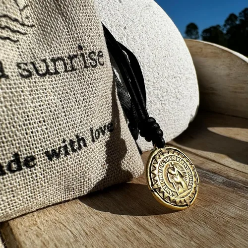 Miniatura 4 de Gold St Christopher Necklace - Mens Saint Pendant Travelers, Gift Religious Jewelry, Protection Medal, Men Silver Medallion, Women Gift to Husband