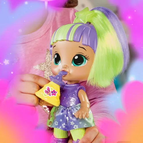 Miniatura 5 de Muñeca Baby Alive Star Besties, Lovely Luna, muñeca temática del espacio de 8 pulgadas para niños y niñas de 3 años en adelante, accesorios