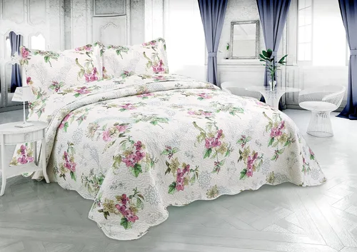 Marina Decoration Juego de colcha de verano de 2 piezas con estampado de Pinsonic en relieve, ultra suave, con 1 funda acolchada, patrón de mandala