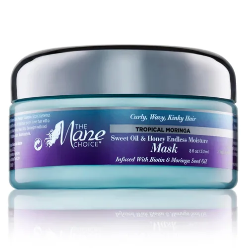 Miniatura 6 de The Mane Choice Tropical Moringa Sweet Oil & Honey Endless Moisture - Acondicionador para enjuagar o sin enjuague, desenreda, suaviza y nutre