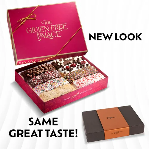 Miniatura 3 de Cesta de regalo de galletas Palace Biscotti sin gluten, surtido de galletas de chocolate sin gluten, cesta gourmet de galletas de biscotti, sin