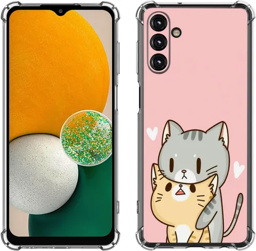 Miniatura 28 de Samsung Galaxy A14 5G - Funda para teléfono celular, diseño de flores de mariposa azul, a prueba de golpes, TPU con bordes elevados, compatible