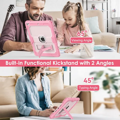 Miniatura 5 de Funda para iPad 9ª/ 8ª/ 7ª Generación 10.2 Pulgadas (2021/2020/2019), Funda Protectora Resistente a Golpes de Alta Resistencia para iPad 10.2