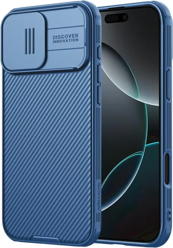 Miniatura 13 de Nillkin Funda para iPhone 16 con cubierta deslizante para cámara, [protección mejorada de lente de cámara] Funda protectora delgada a prueba