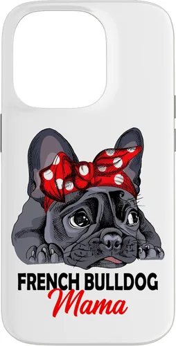 Miniatura 17 de iPhone 13 Pro Max Frenchie Mama Lindo Bulldog Francés Perro Mamá Divertido Estuche de Regalo para Mujer