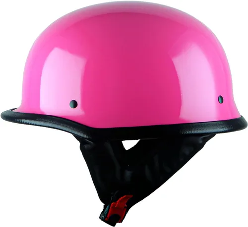 Miniatura 12 de 1Storm Casco de media cara para motocicleta, estilo alemán abierto, aprobado por DOT: HKY602 Flag Skull Bandera de calavera