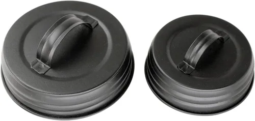 Miniatura 2 de Tapa negra con mango para tarros Mason (paquete de 4, boca ancha)