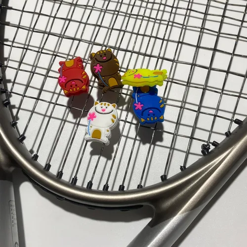 Miniatura 3 de Amortiguador de tenis lindo / divertido paquete de 5 ~ 10 raquetas de tenis amortiguador de vibraciones de silicona suave raqueta de tenis Paquete