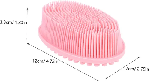 Miniatura 2 de NOLITOY Cepillo de baño suave para limpieza de la piel, 2 piezas, promueve el desarrollo sensorial, la unión emocional para una estimulación táctil