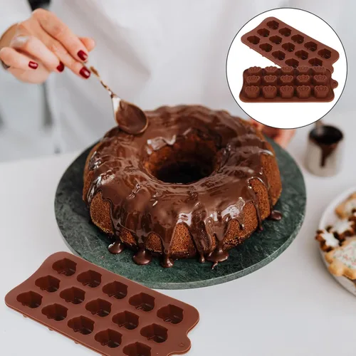 Miniatura 2 de Cabilock 2 moldes de silicona para dulces, moldes de chocolate, moldes de corona, moldes de gomitas, molde de silicona para hornear, bandeja