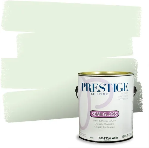 Miniatura 134 de PRESTIGE Pintura exterior e imprimación en uno, aloe, plano, 1 galón