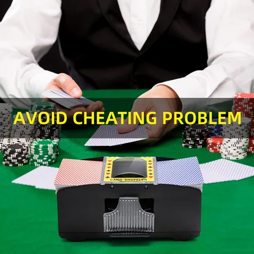 Miniatura 3 de Homwom Barajador automático de cartas de juego, UNO, Texas Hold'em, Poker, juegos de cartas caseras, blackjack, máquina de barajar póquer eléctrica