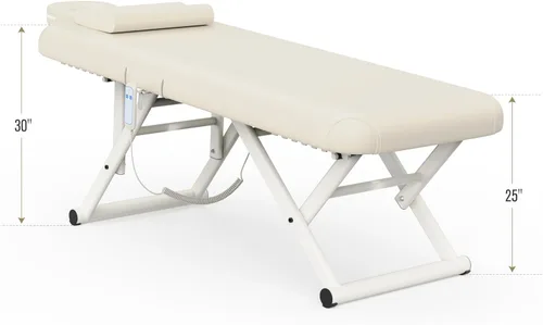 Miniatura 3 de Mesa de masaje ajustable con almohada facial y reposacabezas para mesa de tratamiento, mesa de terapia física, cama facial de spa, altura y respaldo