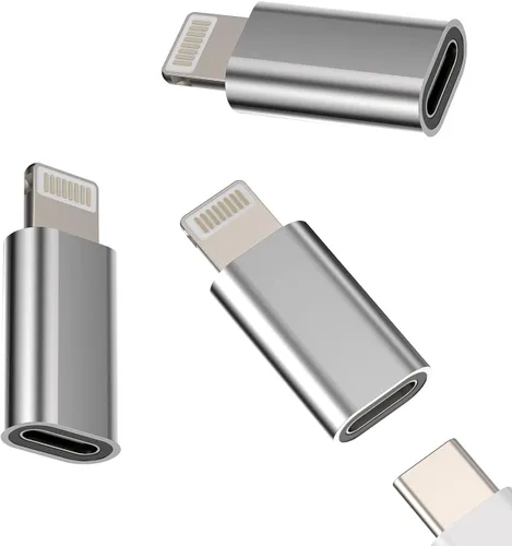 Miniatura 14 de Adaptador Lightning hembra a USB C macho cargador tipo C (paquete de 3) compatible con iPhone compatible con Samsung Galaxy Note S10 S20 S21 LG