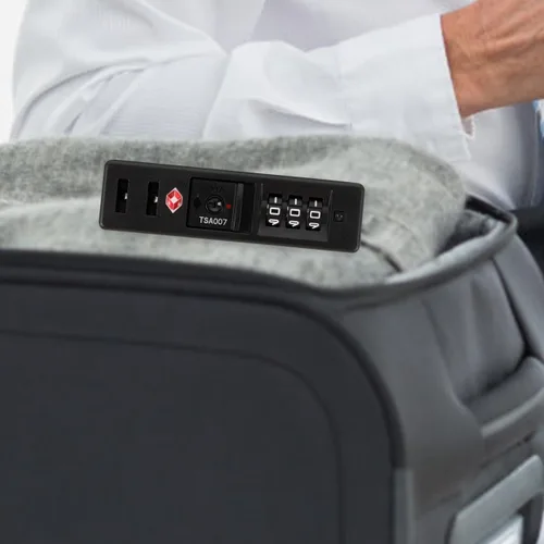 Miniatura 5 de Baluue Cerraduras de viaje aprobadas por la TSA para equipaje, cerradura de combinación de código de contraseña de 3 dígitos, código de aduana
