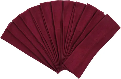 Miniatura 42 de Diademas para el pelo, bandas de ejercicio de algodón, suaves y elásticas, color sólido