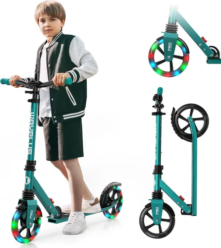 Miniatura 12 de WAYPLUS KS1 Kick Scooter para mayores de 6 años, niños, adolescentes y adultos. Carga máxima de 240 libras. Plegable, ligero, ruedas grandes de 8