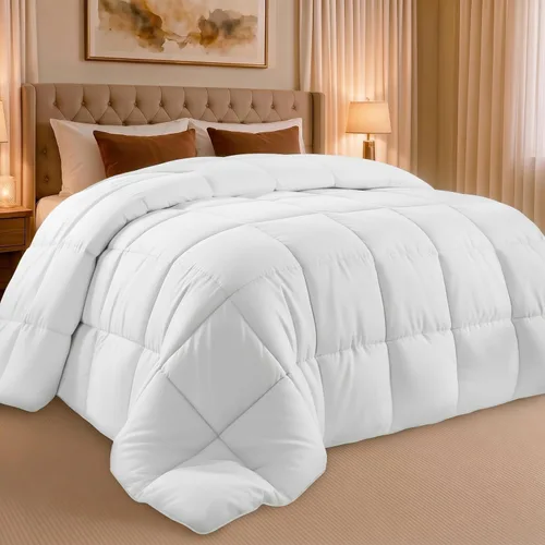 Miniatura 15 de Utopia Bedding - Juego de edredones de plumón con inserción de edredón acolchado con esquinas y pestañas, edredones alternativos cosidos en caja