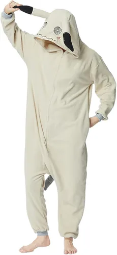 Miniatura 4 de OGU' DEAL Mimikyu - Disfraz de cosplay para adultos, pijama de una sola pieza para hombres y mujeres, cierre de cremallera