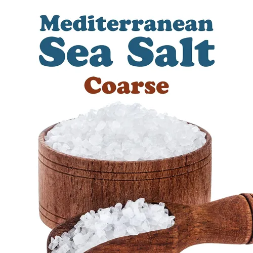 Miniatura 4 de Sal marina mediterránea, 1 libra, grano grueso, cristales puros, sin aditivos, sin conservantes, vegano, kosher, a granel. Rico en minerales. Ideal