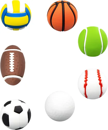 Dijes de decoración deportiva 3D para baloncesto, fútbol, golf, béisbol, voleibol, fútbol, tenis, regalo para niños, niñas, adolescentes, hombres,
