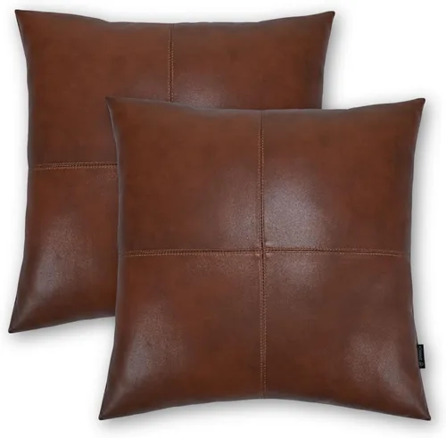 Miniatura 56 de Funda de almohada de piel de cordero – Funda de cojín para sofá, fundas decorativas para sala de estar o dormitorio de 20 x 20 pulgadas – Caja