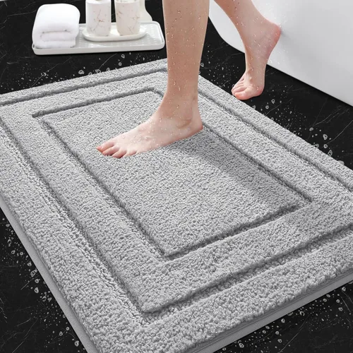 Miniatura 46 de IM HOME Bathroom Rugs, Ultra Soft Plush Fluffy Microfiber Absorbent Bath Mat, Non-Slip Backing, Machine Washable Bath Mats for Bathroom Floor, Tub