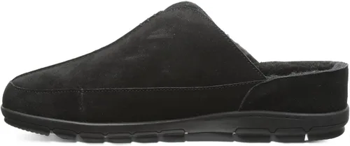 BEARPAW Pantuflas Bruce para hombre, gamuza clásica para hombre, zapatos sin cordones para hombre, zapatos casuales cómodos