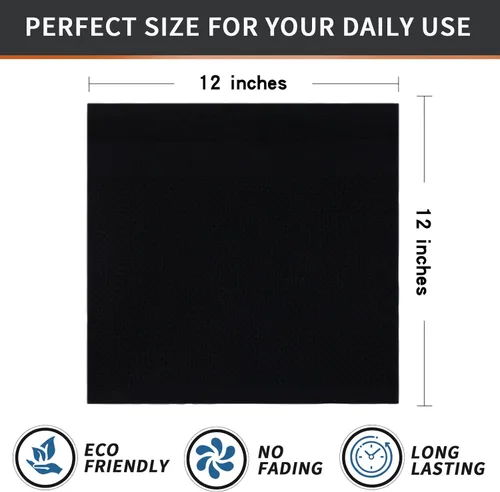 Miniatura 5 de Homaxy Paños de cocina 100% algodón, paquete de 12 12 x 12 pulgadas, tejido de gofre, paños de cocina súper suaves y absorbentes, de secado rápido