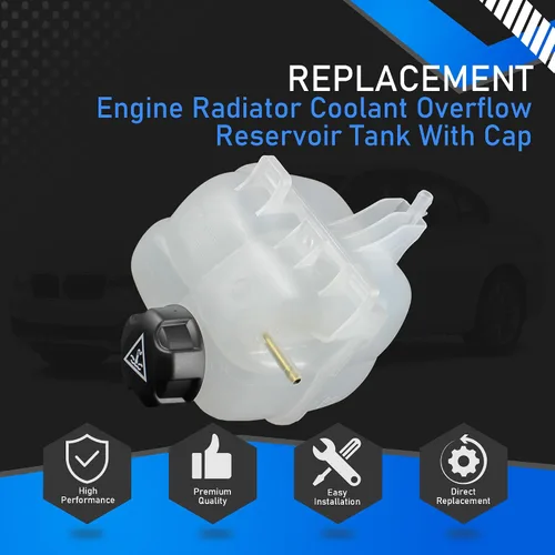 Miniatura 6 de Depósito de Rebosamiento de Refrigerante del Radiador del Motor con Tapa Compatible con BMW i3/i3s i8 118i 318i Mini Cooper/Cooper Countryman/Cooper