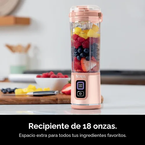 Miniatura 3 de Ninja BC155PS Blast - Licuadora portátil de dos unidades, inalámbrica, recipiente de 18 onzas, licuadora personal para batidos y smoothies, sin BPA