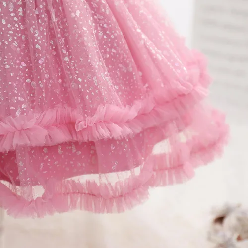 Miniatura 142 de IMEKIS Vestido de princesa de cumpleaños para niña pequeña, confeti brillante, bohemio, arco iris, pastel, sesión de fotos, traje para 1-6T
