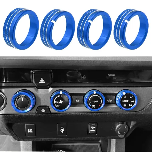 Miniatura 11 de Thor-Ind Cubierta de botón de CD de audio para interruptor de aire acondicionado, compatible con Toyota Tacoma 2016, 2017, 2018, 2019, 2020, 2021