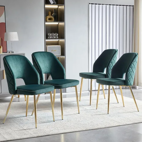 Miniatura 18 de Homedot Juego de 2 sillas de comedor, sillas de cocina modernas para el hogar, silla tapizada para sala de estar, silla lateral única con respaldo