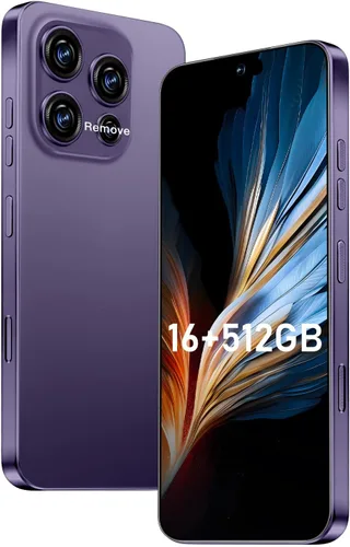 Miniatura 15 de OEJBK 16PM Smartphone Nueva actualización 16GB+512GB/6.99 pulgadas Pantalla 68+108MP Zoom Cámara, acabado de vidrio templado, 7000mAh Android 14