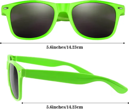 Miniatura 2 de TUPARKA Paquete de 20 lentes de sol para niños a granel para fiestas de verano en la piscina, fiestas de cumpleaños, bolsas de golosinas, color verde