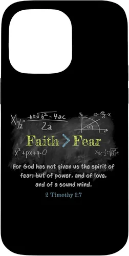 Miniatura 21 de Faith > Fear 2 Timothy 1:7 Christian Verse Math Equation Case for iPhone 17