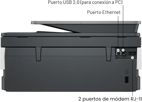 Miniatura 14 de HP OfficeJet Pro 8139e Impresora inalámbrica de inyección de tinta todo en uno, impresión, escaneo, copia, fax, ADF, impresión dúplex mejor