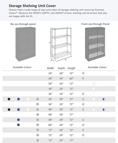 Miniatura 8 de Funda para unidad de estantería para almacenamiento, en tamaños múltiples, 2 tipos disponibles, Poliéster & Mezcla de poliéster