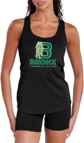 Miniatura 276 de Camiseta deportiva sin mangas oficial de NCAA Collegiate para mujer, con espalda cruzada, colección con logotipo primario
