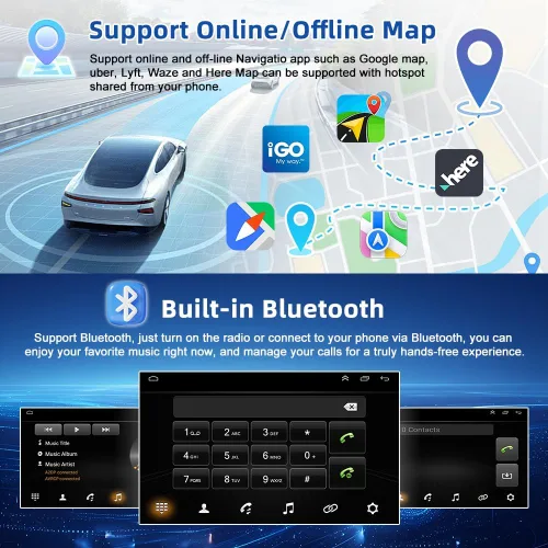 Miniatura 5 de Estéreo de coche de doble DIN 4G+64G para Ford F150 2009-2014 con Carplay inalámbrico y Android Auto, pantalla táctil de 9.7 pulgadas Android 13