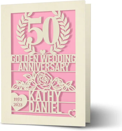 Miniatura 8 de EDSG Tarjeta de aniversario personalizada, regalos para ella, tarjetas de aniversario de boda, regalo de aniversario de boda, tarjetas de feliz