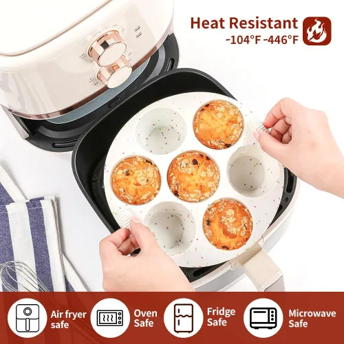 Miniatura 3 de GOKCEN's Moldes de silicona para minisuflés de huevo [Paquete de 2] Accesorios para Instant Pot - Se adapta a olla a presión Instant Pot de 4.7