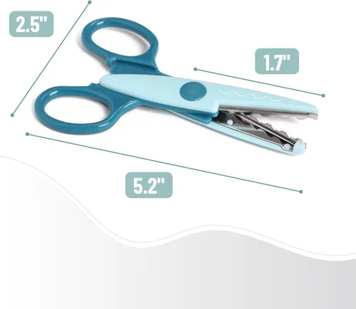Miniatura 5 de Mr. Pen Tijeras para manualidades, borde decorativo, paquete de 6, zigzag, álbum de recortes, elegante, patrón, diseño