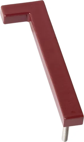 Montague Metal Products MHN-04-1-F-BR1 - Número flotante para casa, 4 pulgadas x 1.19 pulgadas x 0.31 pulgadas, color rojo ladrillo