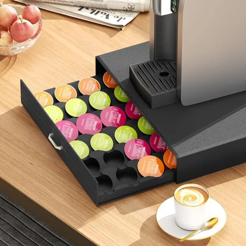 Miniatura 6 de SZQINJI - Cajon Organizador para Tazas K con Capacidad para 30 Cápsulas, Organizador de Tazas de Café Compatible con Cápsulas Keurig K