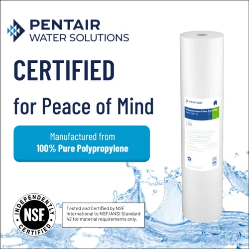 Miniatura 3 de Pentair Pentek DGD-2501-20 Filtro de Agua Big Blue, Cartucho de Repuesto de Filtro de Sedimentos para Toda la Casa de 20 Pulgadas, Polipropileno