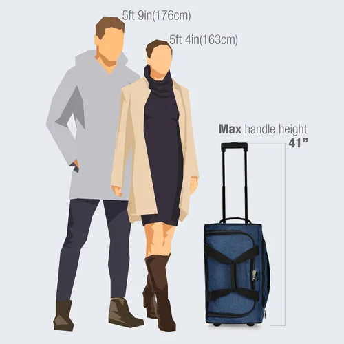 Miniatura 6 de Bolsa de lona con ruedas, equipaje, hockey, deportes, XL, rodillos, resistente 21 pulgadas